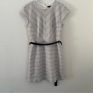 Ann Taylor Black and White Sheath Mini Dress Size 2
